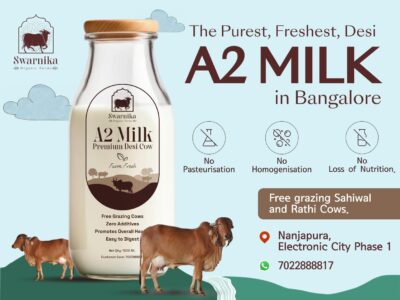 Pure A2 Cow Milk Delivery in Bangalore – 100% Organic & Natural