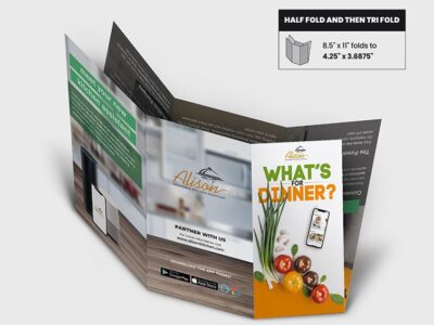 PrintMagic offer Half Fold Then Trifold Brochures