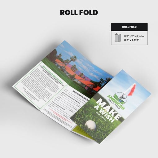Order Roll Fold Brochure from PrintMagic