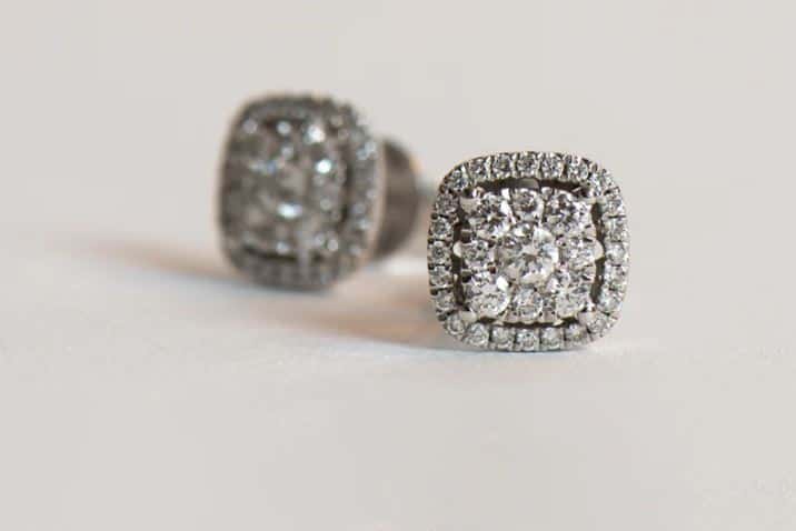 Halo Diamond Earrings for Women