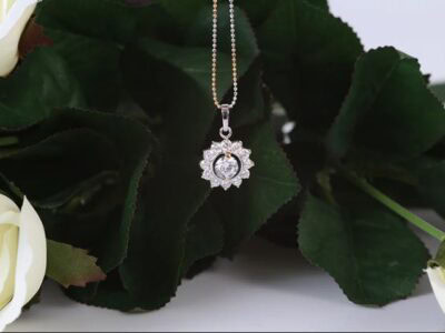 Halo Diamond Pendants for Women