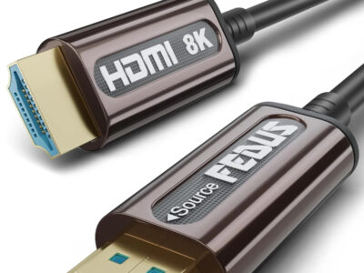 FEDUS Fiber Optic HDMI Cable Long, 8K@60Hz 4K@120Hz in-Wall Rated HDMI 2.1, 48Gbps Ultra High Speed Slim Flexible HDMI to HDMI Cable cord with Dolby Vision Atmos, HDR, eARC, HDCP For TV, Soundbar