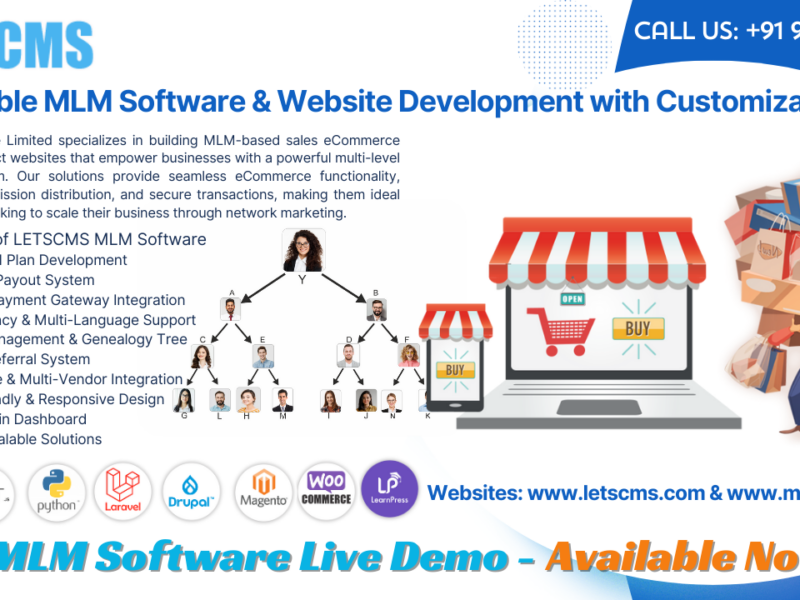 Affordable MLM Software & Website Development with Customizations in your website