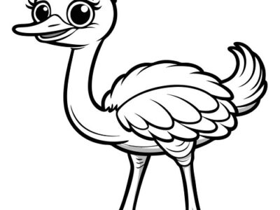 Emu Coloring Pages