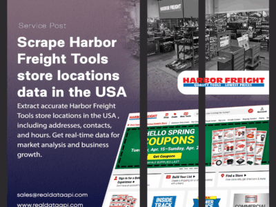 Harbor Freight Tools store Locations Data Scraping in the USA