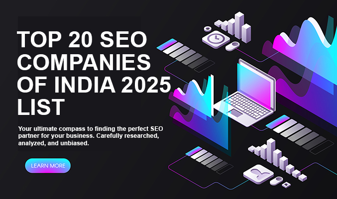 Top 20 SEO Companies of India 2025 List