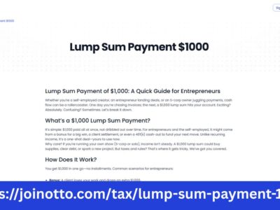 Maximizing Your $1000 Lump Sum Payment