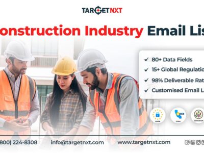 The Best Resource to Stay In Touch with Professionals in Construction Industry—Our Construction Industry Email List!