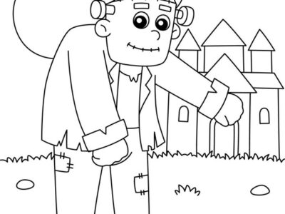 Free Frankenstein coloring pages