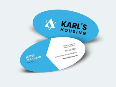 Print Oval Shaped Business Cards From PrintMagic