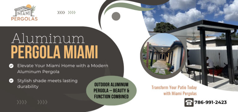 Outdoor Aluminum Pergola 768x363