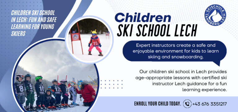 children ski school lech 768x363