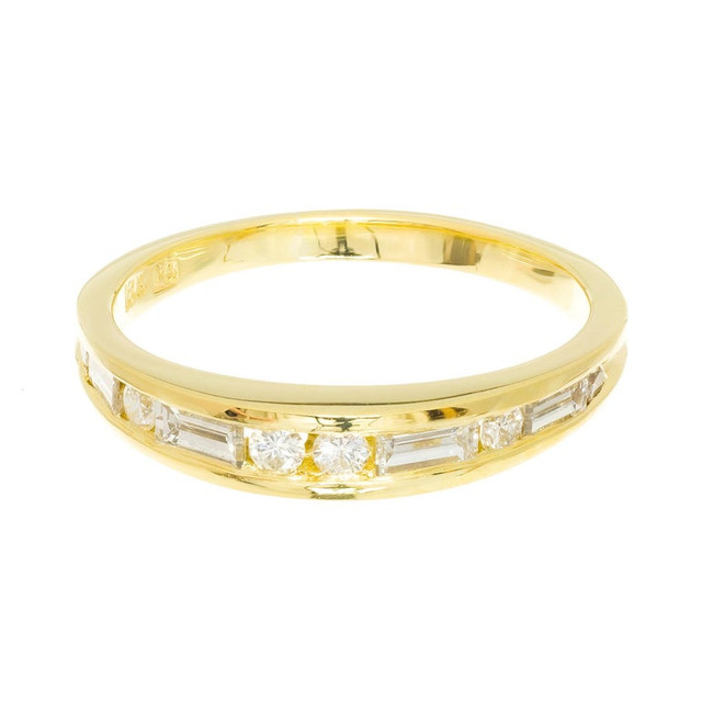 Buy Yellow Gold Channel Set Domed Ring at Peter Suchy Jewelers