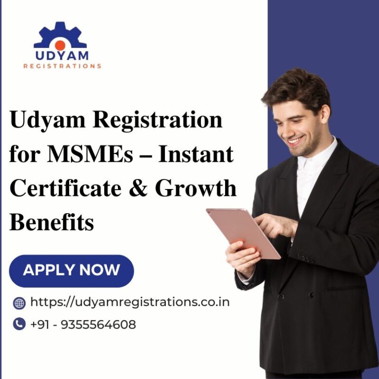 Hassle Free Udyam Registration – Boost Your MSME Status 768x768