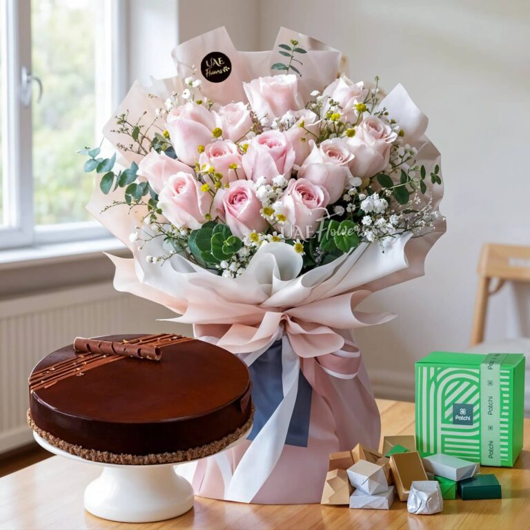 Pink Rose Cake 500g Patchi Assorted AED 539 768x768