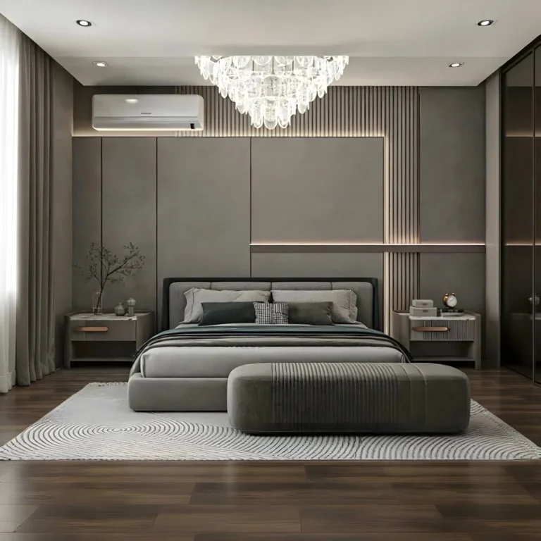 Slate Whisper Upholstered Platform Bed 768x768