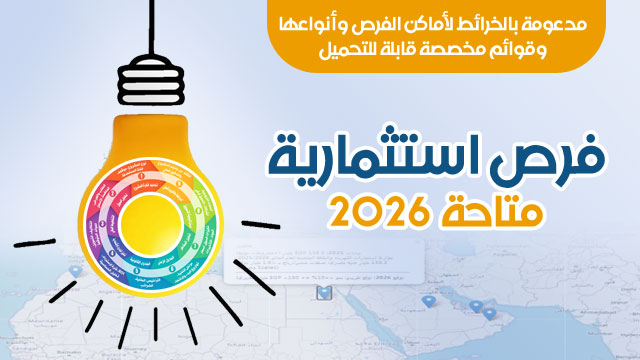 فرص استثمارية 2026 في دليل شامل بالخرائط للأفراد والمؤسسات