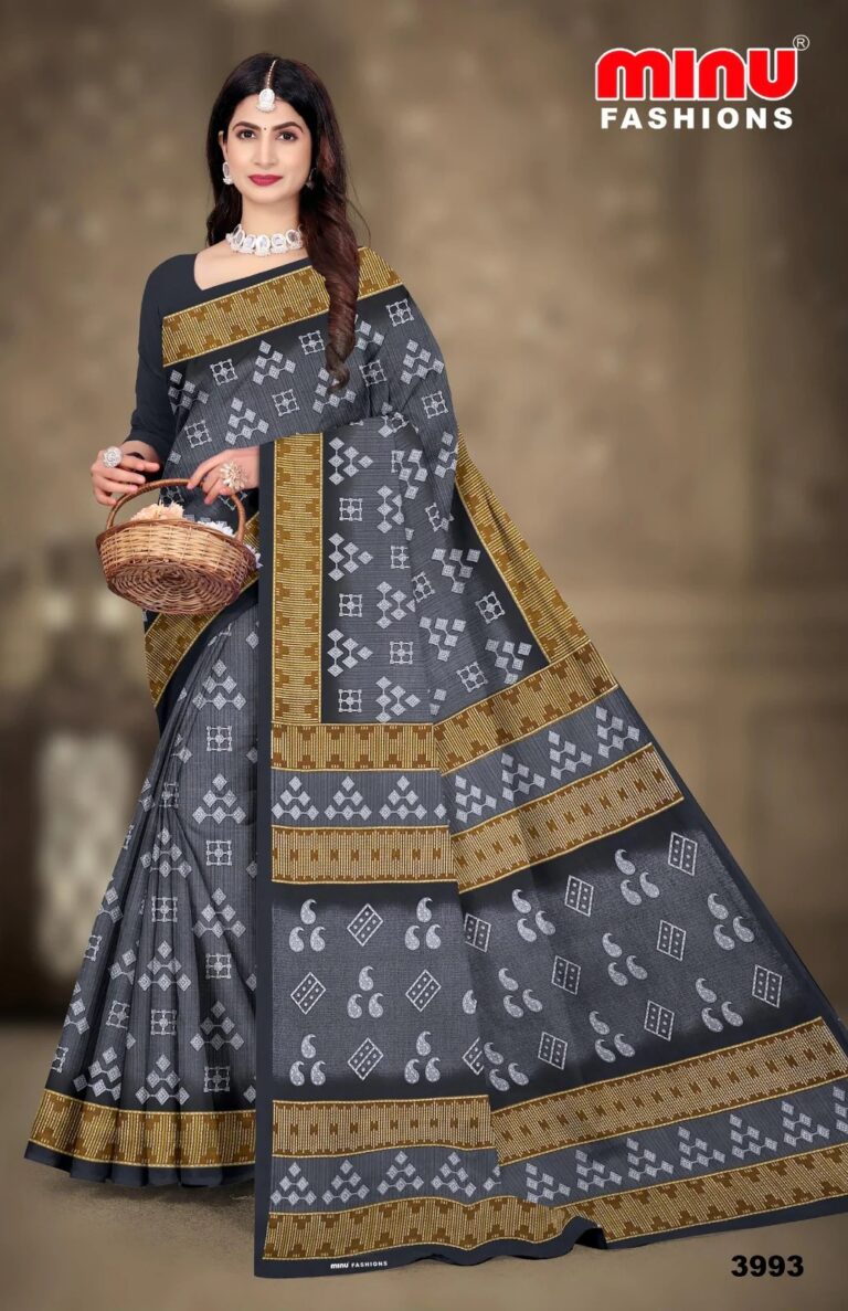 Printed Cotton Saree Malaika minufashions 768x1187