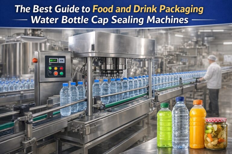 The Best Guide to Food and Drink Packaging Water Bottle Cap Sealing Machines 768x512