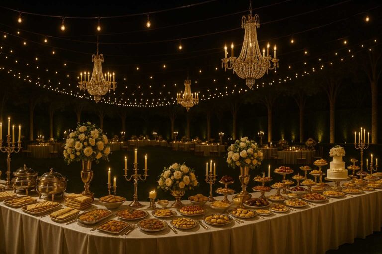 Night wedding Catering Service VA 768x512